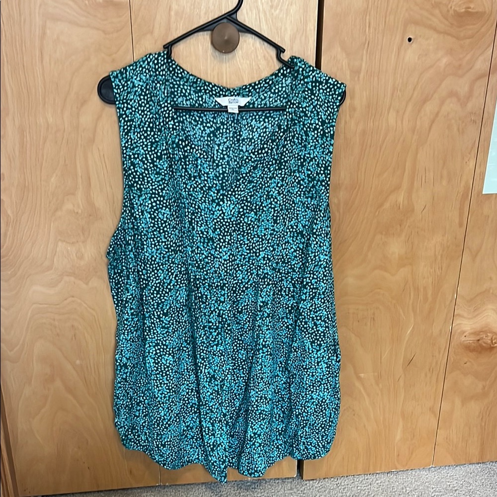 Teal Sleeveless Women's Top